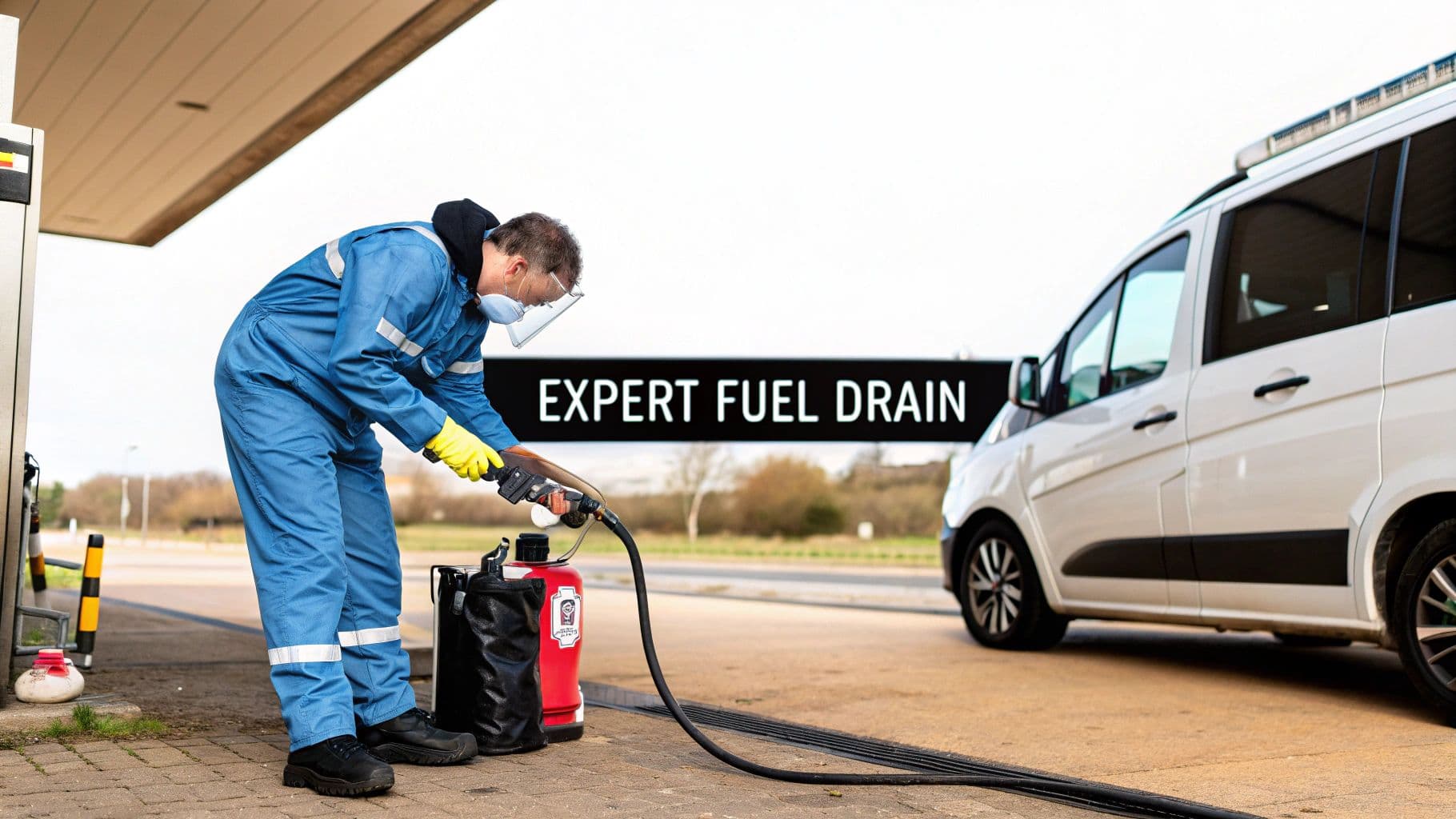 Fast Response Mobile Fuel Drain Specialists for Misfuelling Emergencies