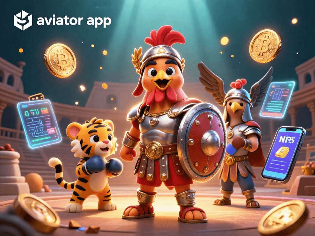Engage with the thrilling aviator app adventure featuring dynamic casino elements and lively characters.
