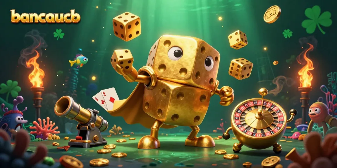 bancaucb enhances fish shooting excitement by showcasing a dynamic underwater scene featuring golden dice golem.
