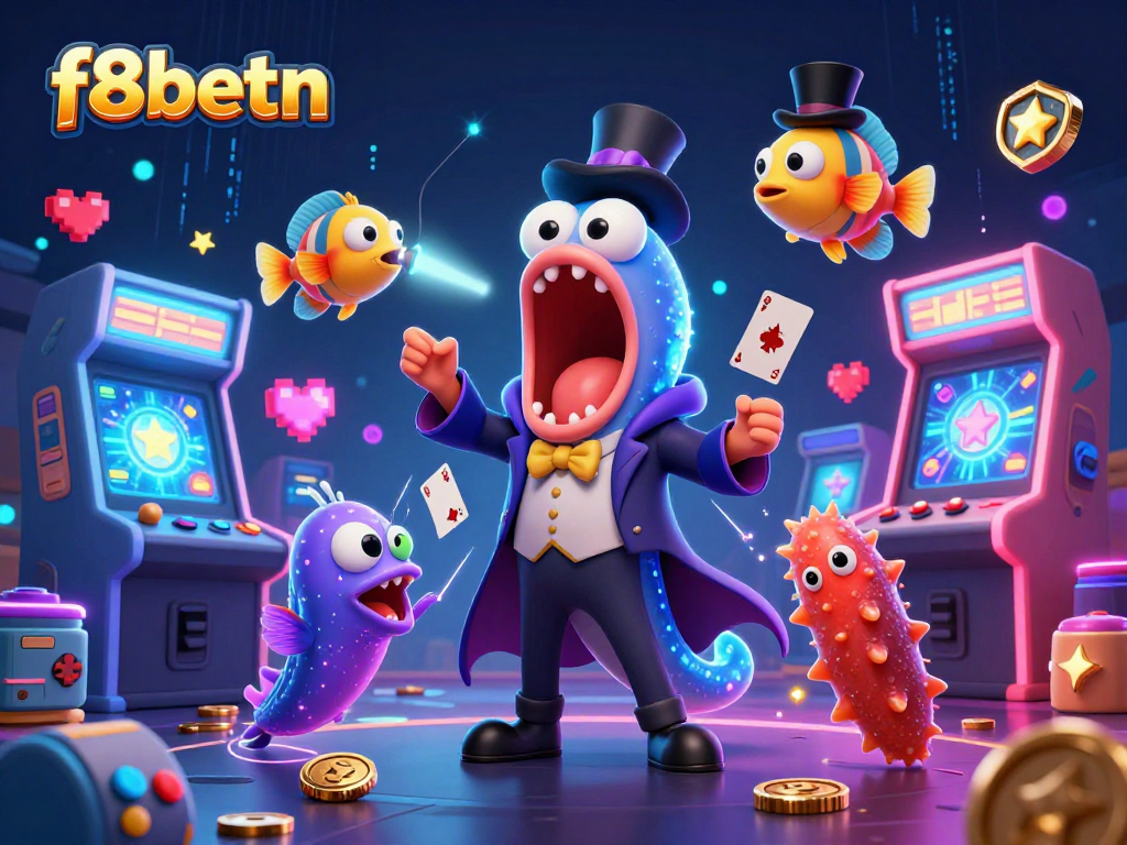 Experience thrilling card tricks at f8betn with deep-sea characters and magical casino elements.