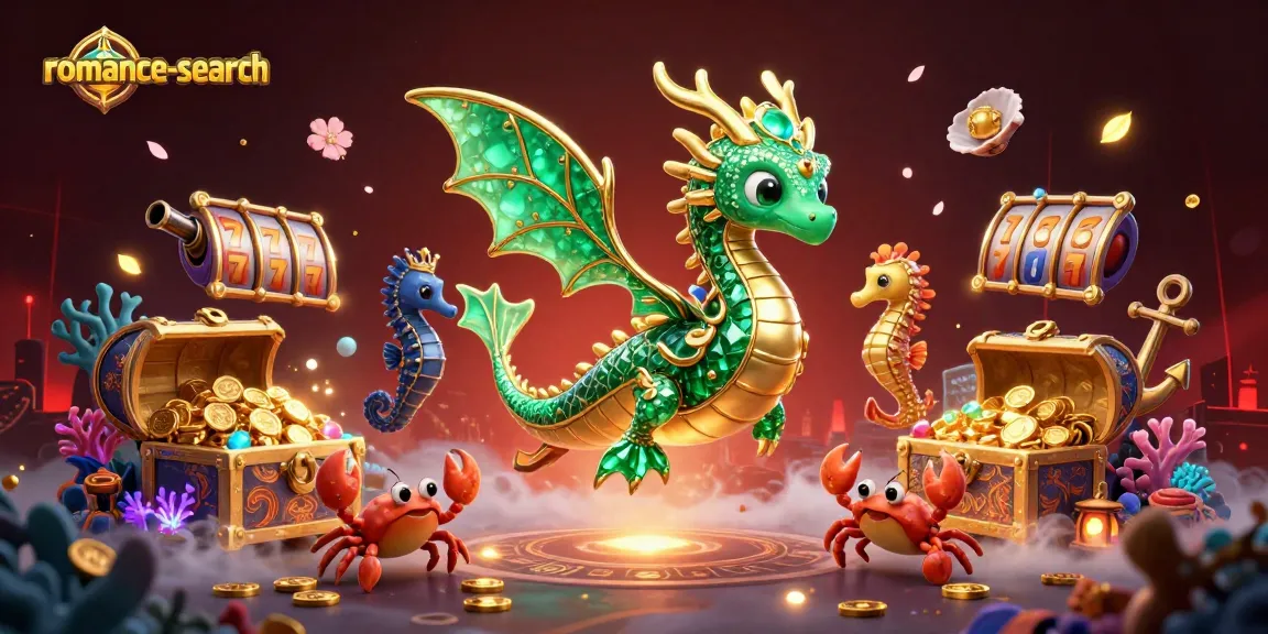 Engage in exciting gameplay with the romance-search slot dragon scene, showcasing vibrant graphics and a treasure quest.