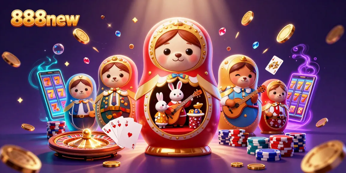 Experience thrilling gaming adventures with 888new featuring colorful characters amidst dynamic casino elements.