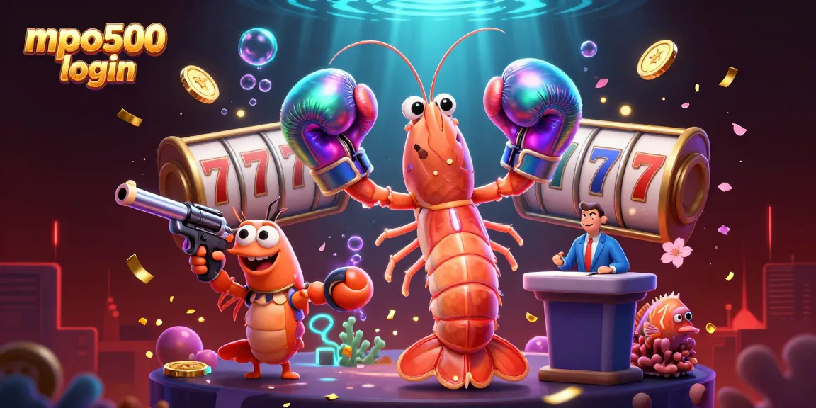 Experience the excitement of mpo500 login with vibrant gambling action and engaging characters.