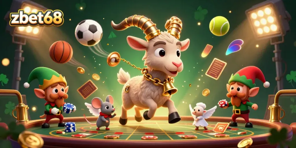 Experience exciting gameplay at zbet68 in a vibrant holiday-horror casino scene.