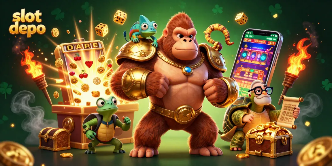 Menangkan hadiah dengan slot depo, gorila raja kekuatan bertenaga menghadapi jackpot megah!