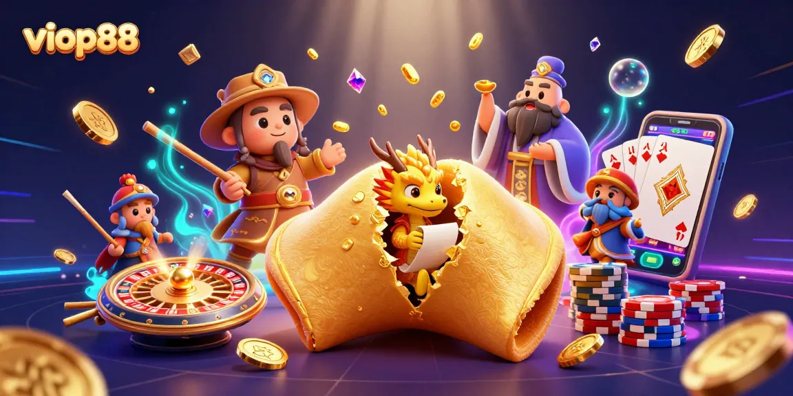 Experience thrilling action with viop88 as the golden cookie dragon reveals fortune amidst flying coins and games.