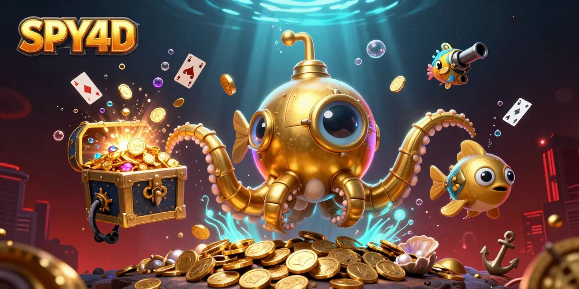 SPY4D menawarkan pengalaman bermain yang mendebarkan dengan ilustrasi 3D yang kaya simbol kasino.