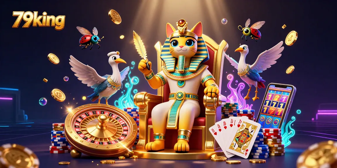 Engage with thrilling gaming adventures at 79king with a vibrant casino fantasy scene.