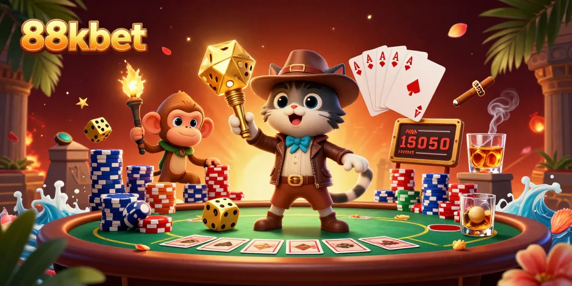Experience excitement at 88kbet with a thrilling treasure hunt in a vibrant casino adventure