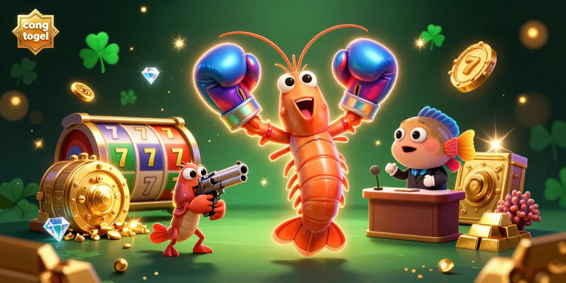 Experience the thrill of cong togel with our vibrant 3D casino illustration showcasing winning treasures and dynamic characters.