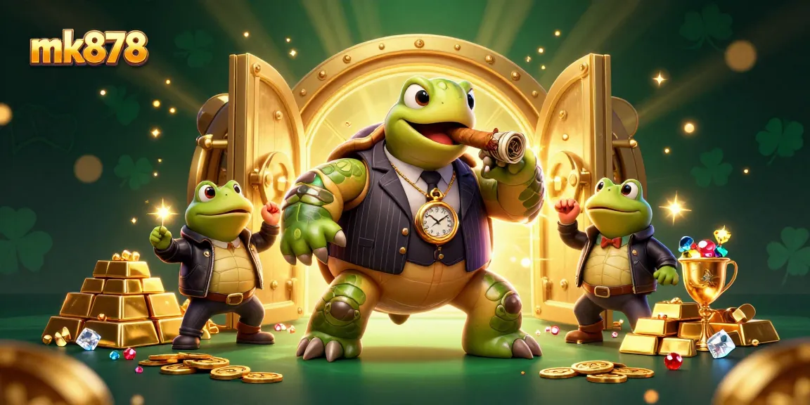 Engage with thrilling moments at mk878, featuring a dynamic 3D casino scene with unique characters and treasures.