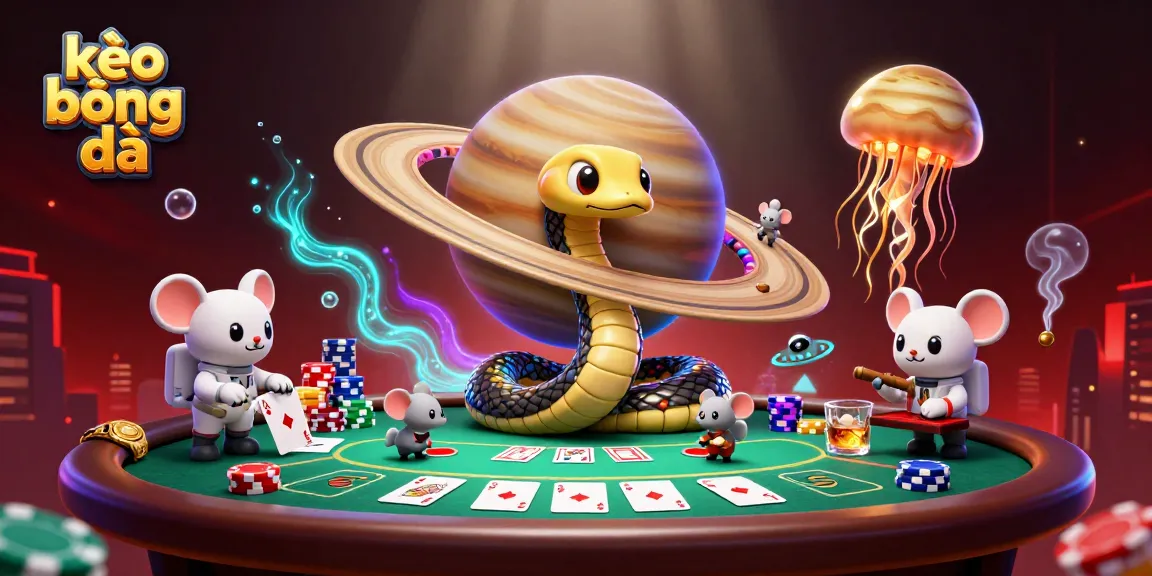 Experience kèo bóng đá thrills as astronaut mice bet on a cosmic roulette wheel with floating jellyfish dealer.