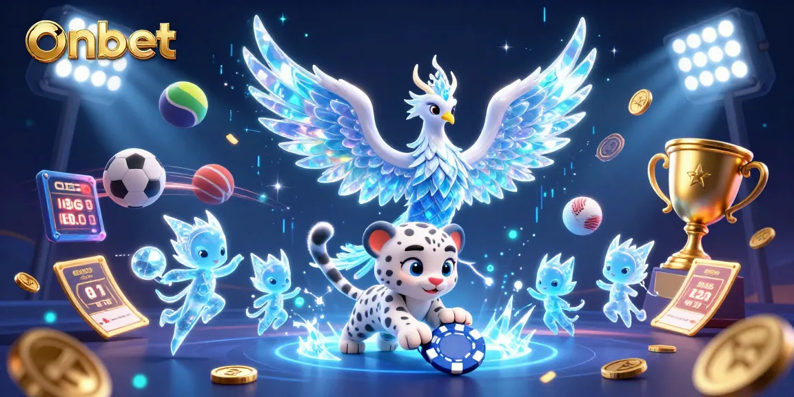 Experience thrilling wins at onbet with vibrant 3D casino artwork showcasing unique gambling elements.