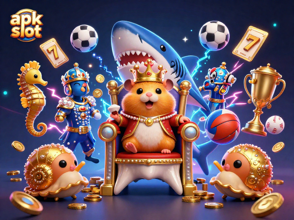 Menangkan jackpot dengan apk slot yang menarik, dikelilingi oleh elemen kasino yang menawan.