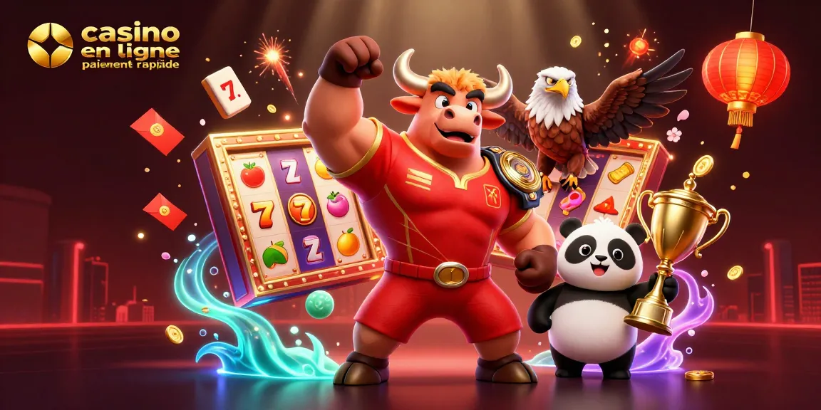 Jouez dans un casino en ligne paiement rapide avec notre mascotte vibrante et des éléments de jeu attrayants.