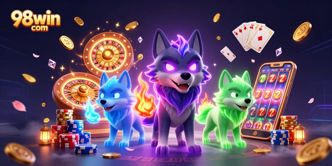 Experience thrilling wins at 98win com with vibrant 3D casino gaming scenes and stunning graphics.