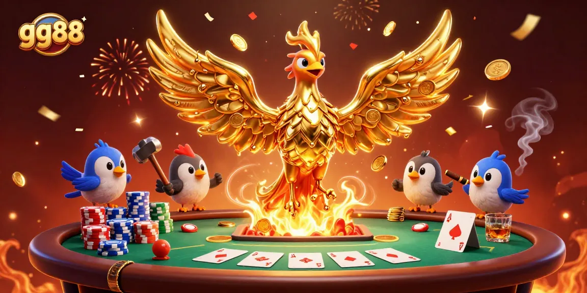 Experience high-stakes gaming at gg88 with vibrant poker scenes featuring thrilling action and golden visuals.