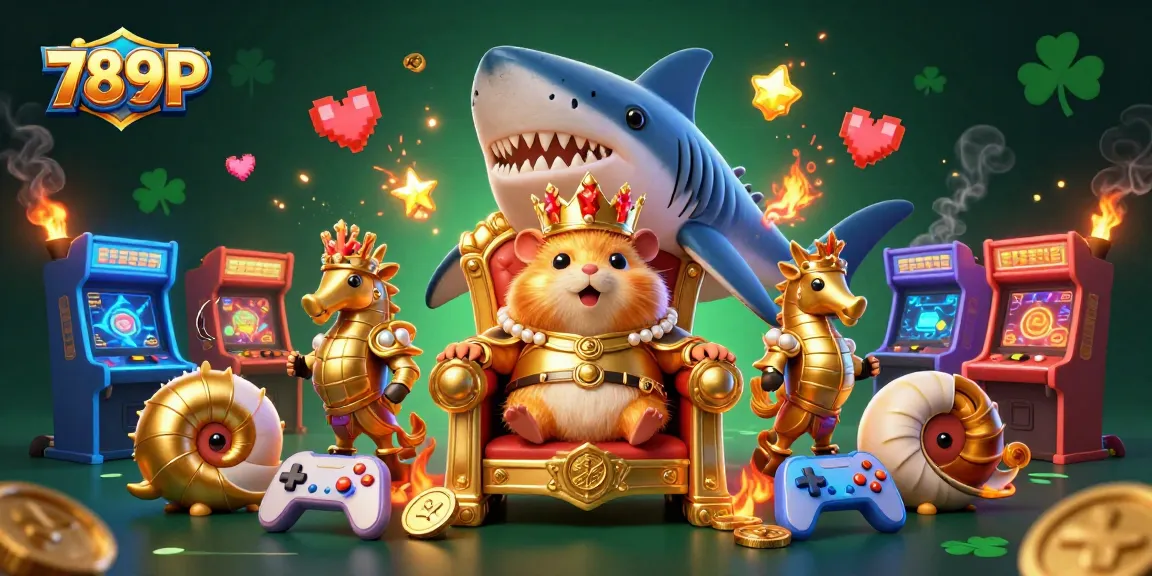 Play exciting games at 789P, featuring vibrant casino elements with animated characters.