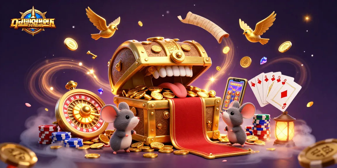 Engage in thrilling adventures in quyetchientienthuong with a magical treasure chest and casino elements.