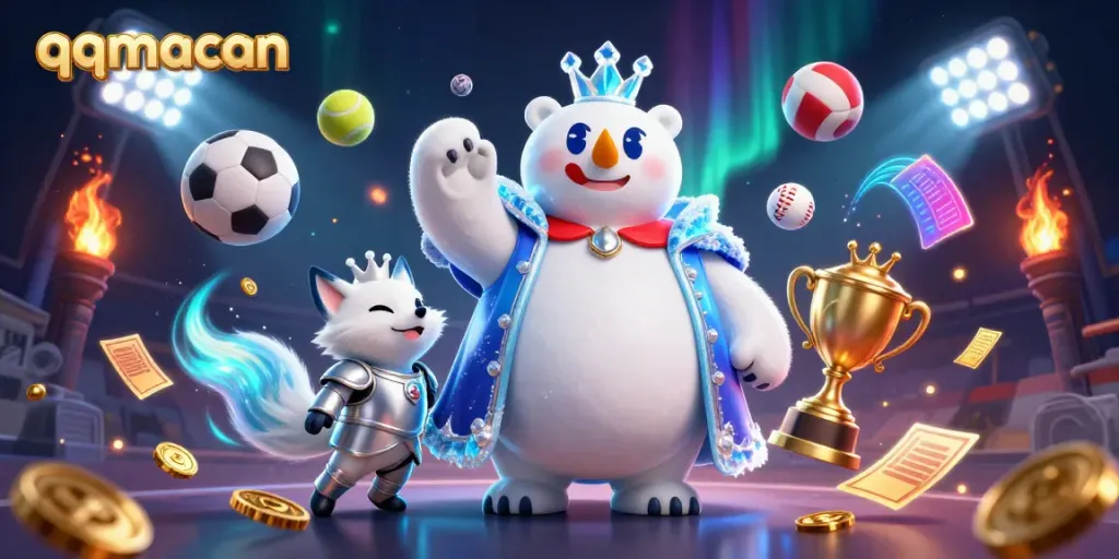 Experience thrilling gameplay with qqmacan's colorful casino characters and dynamic sports elements.