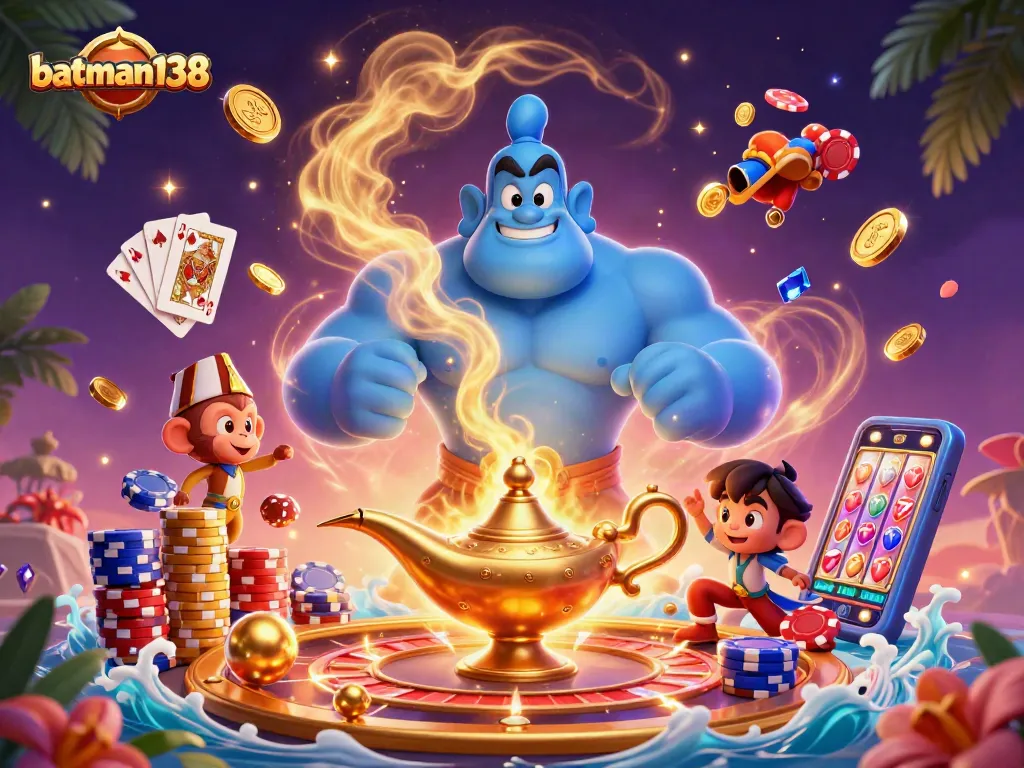 Menangkan hadiah besar di batman138 dengan genie dan harta berkilau!