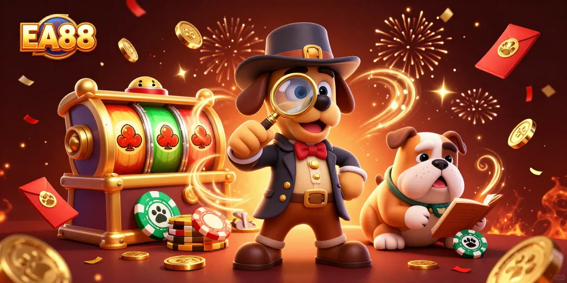 Engage with exciting games at EA88 as the detective investigates golden poker clues.