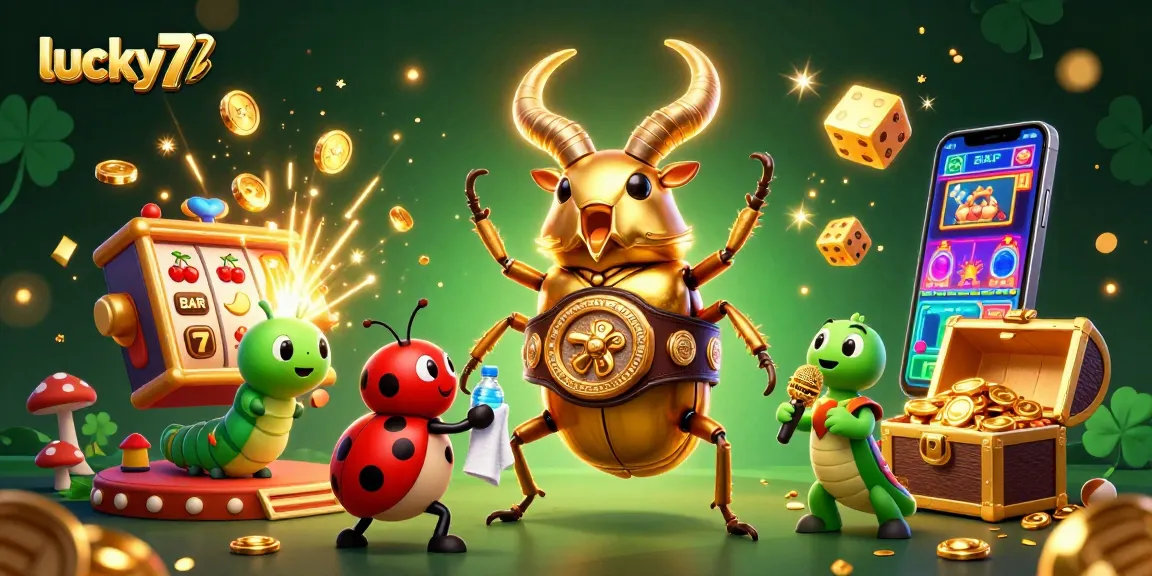Experience the excitement of lucky77 with vibrant slot machines, lively characters, and jackpot rewards!