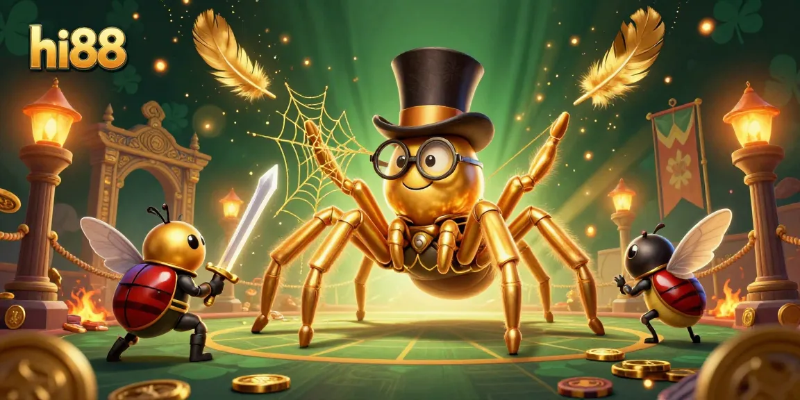 Experience thrilling action at hi88 with a vibrant 3D illustration of casino adventures.
